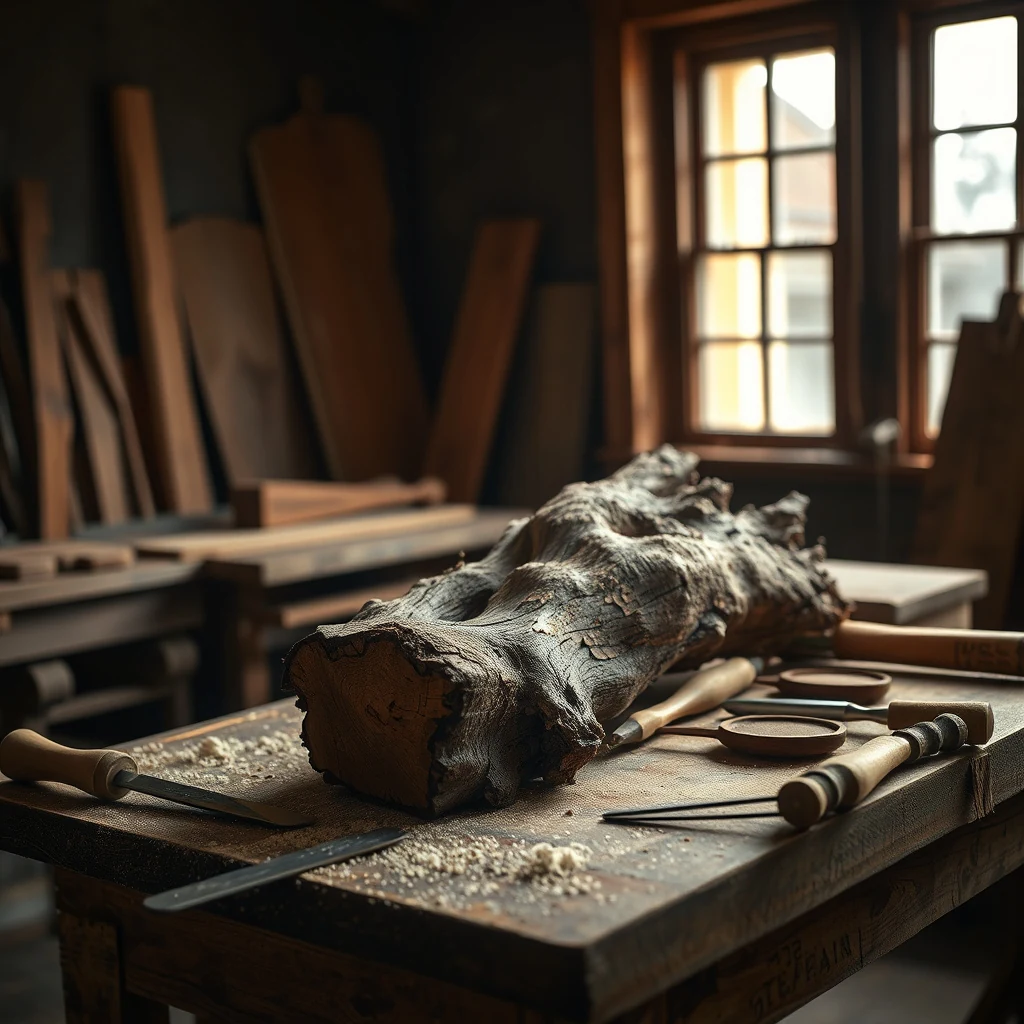 Workshop root sculpture process